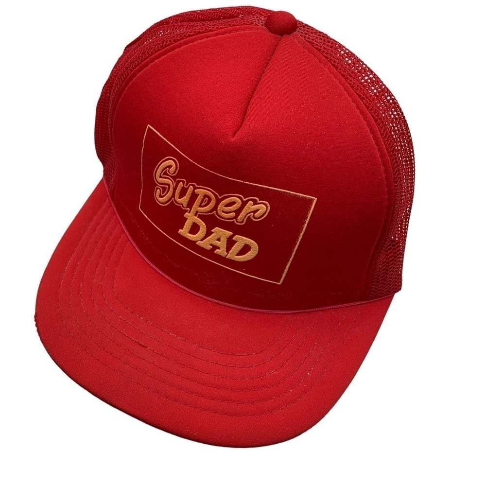 Vintage 80s Super Dad SnapBack Mesh Trucker Hat Arlin Youngan